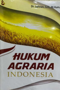 Image of HUKUM AGRARIA INDONESIA